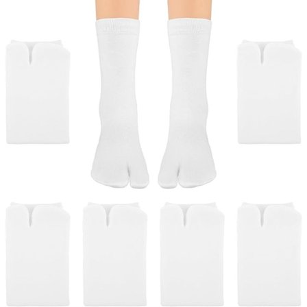 6 par tåsokker Japanske sokker Sandalstrømper Hjemmeskostrømper Store tåsokker Store tåsokker One Size Unisex Sokker Dame Flip Flop Sokker Størrelse 