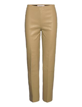 Madisson - Lamb Stretch Trousers Leather Leggings/Byxor Beige Day Birger Et Mikkelsen