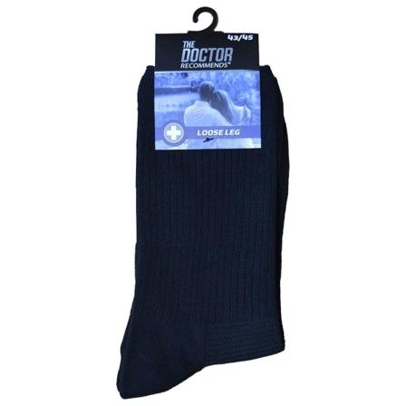 Strumpor Lös Resår 3-Pack Svart 40-42