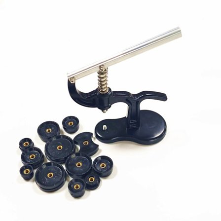 Mustan Kellon Painin Takakannen Sulkija, Sopii Kellon Takakannen Poistotyökalusarjaan ja Pariston Vaihtotyökaluun 12:lla Matriisilla, Kellon Painin