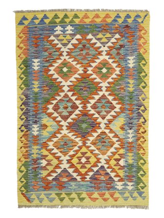 Small Kilim Afghan Old Style Rug 103X150 Wool