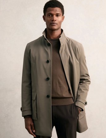 Reiss Player - Khaki green - S