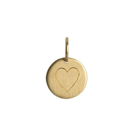 Jane Kønig, Love Tag pendant in 18k Żółty, Kobieta, Rozmiar: ONE Size