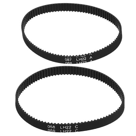 2 stk. Tandrem Gummirem 200 mm Tandrem Udskiftning Til Bredde 6 mm 3D-printere