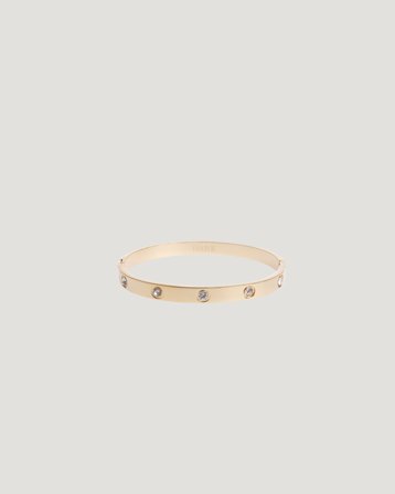 Dark Department Big Dot Bangle Silverfärgad Accessoarer Tjej - Kids Brand Store