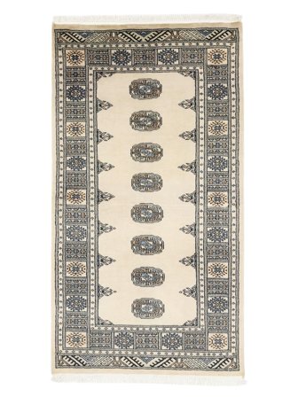 Pakistan Bokhara 2Ply Rug Hand Knotted 92X167 Brown/Beige Pakistan