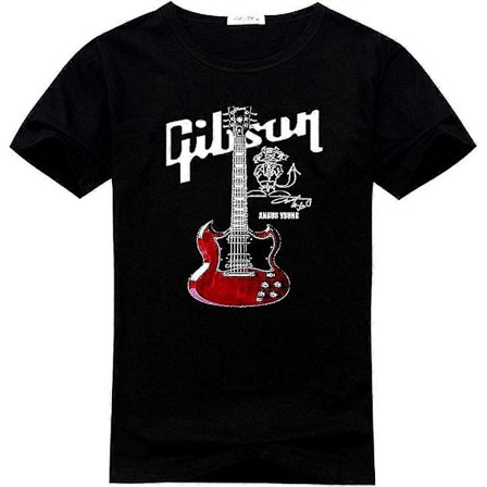 Gibson Kitara Logo Rento T-paita Unisex Koot S-3XL Miesten T-paita T2669