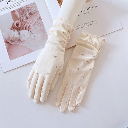 1 Par Kvinder Handsker Sommer Spring Spandex Anti-UV Kort Drivin