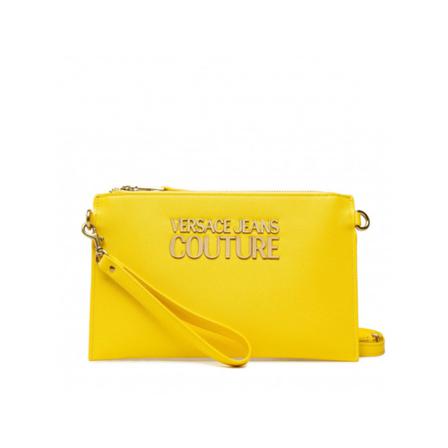 Versace Jeans Couture Pochette with wrist lace and adjustable shoulder strap , Geel , Dames , Maat: ONE Size