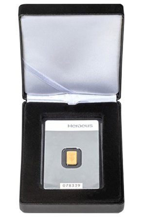 Møntetui NOBILE til 1 guldbarre - Til blister i højformat