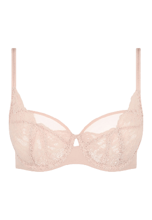 Chantelle Crush Half Cup Bra Bh Dam Rosa D70
