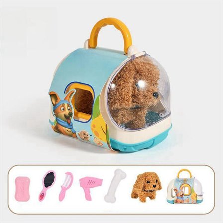 Omhyggeligt udvalgt pædagogisk legetøj sød elektronisk plys hund som julegave til børn