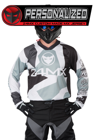 24MX SNOW CAMO MX3 Personalised Jersey