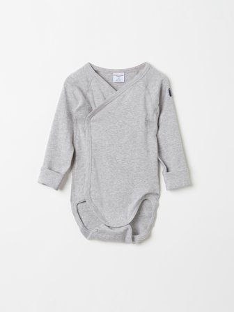 Wickelbody - 44 - kinderbekleidung - grey - Polarn O. Pyret