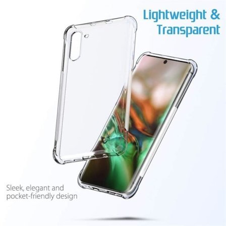 mosakog Transparent mjukt gummi TPU-fodral för Samsung Galaxy Note 10 6,3 tum S01