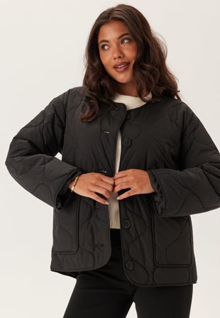 BUBBLEROOM - Short Quilted Jacket - Black