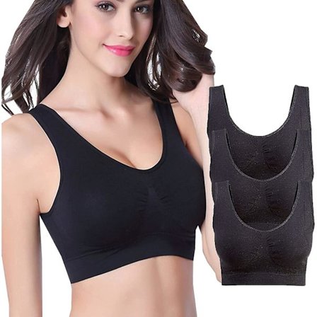 5 stk. Sports-BH for kvinner med store bryster, ultratynn full cup yoga-BH