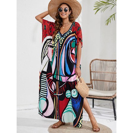 2025 Seneste Model Dame Plus Size Strandkjole Ferie Strandkjole Bikini Solbeskyttelse Badedragt