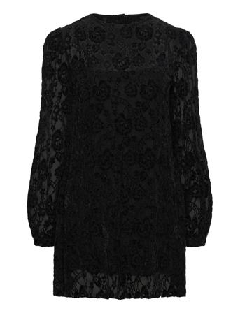 Dablon Lace Black Mini Dress Lyhyt Mekko Black ALOHAS