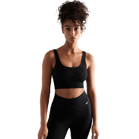 aim'n Ribbed Seamless Bra Träningskläder Dam Svart S