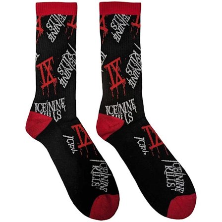 Ice Nine Kills Unisex Vuxen Logosockor 7 UK-11 UK Svart/Röd/Vit