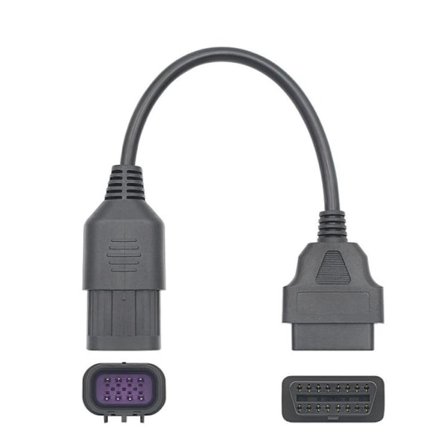 OBD2 8-pin til 16-pin adapterkabel til Polaris - Svart