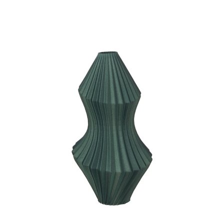 Keraaminen maljakko 19x19x36 cm, Vihreä