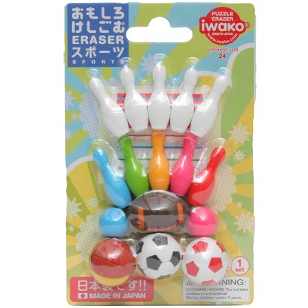 Iwako Puzzle Radiergummis Sport