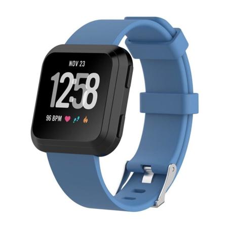 Fitbit Versa fleksibel blød TPE urrem - Størrelse: S / Babyblå Blue