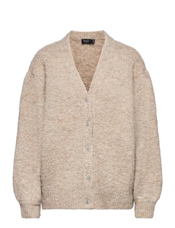 Slannette Cardigan Ls Neuletakki Beige Soaked In Luxury