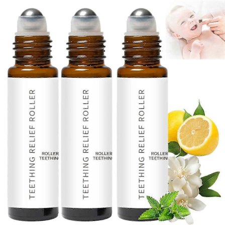 3 stk. Naturlig smertelindrende roll-on Naturlig roll-on til lindring af tænder for babyer 2025 Ny