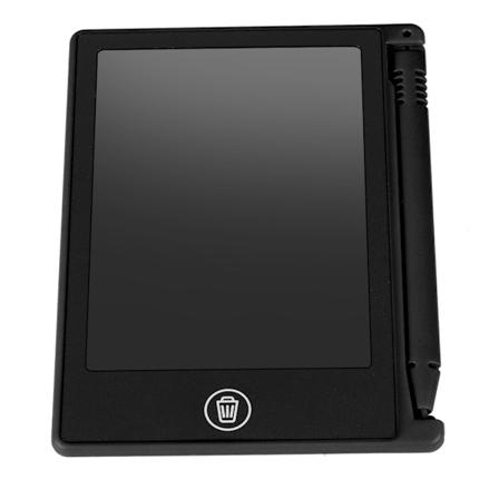 LCD 4,5 tommer håndskrift skrivetablet tegnebræt til børn/børns memo liste påmindelse sort