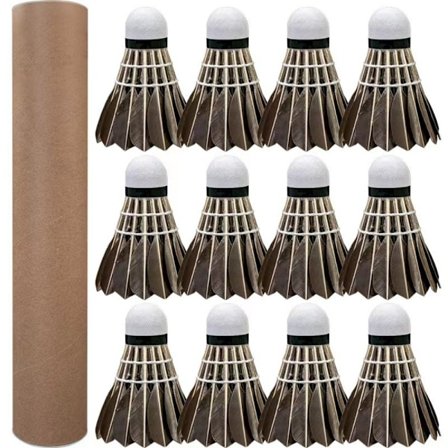 Mordely 3/6/12 Styck Badminton Fjäderboll Svart Gåsfjäder 12 STK 12 STK