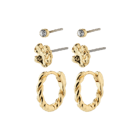 Pilgrim Emanuelle Earrings Smycken & klockor Dam Guld ONESIZE