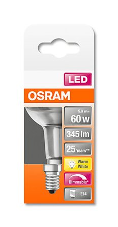 OSRAM LED Spot R50 60 5,9W 2700K dim E14