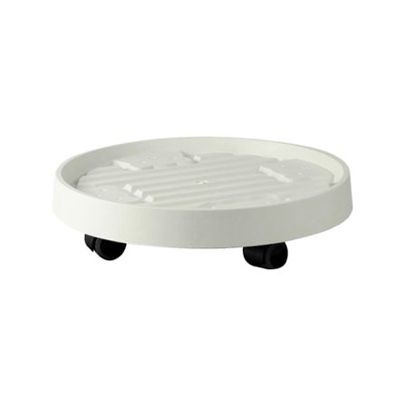 Multifunktionell Planteringsfat med Hjul Krukväxtfat Pall Planteringsvagn för Utomhusbruk