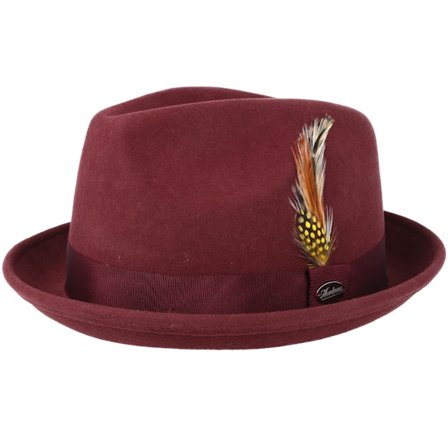 Headzone - Rød fedora Hatt - Alfredo Bordeaux Fedora @ Hatstore