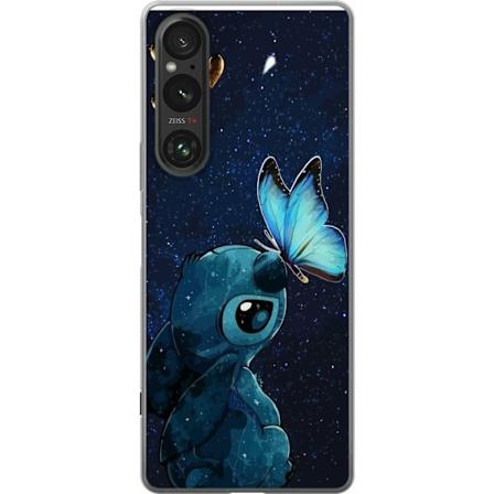 Sony Xperia 1 VI Gjennomsiktig deksel Stitch sommerfugl