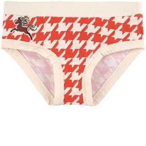 Mini Rodini Red Houndstooth Uv High Waisted Swim Pants 92/98 cm - Swimwear and coverups - 92/98 cm - Red