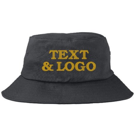 Flexfit - Black Hat - Bucket hatt | Designa själv - Custom Made @ Hatstore