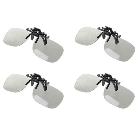 4 x 3D-briller Clip-on til BIOGRAF OG 3D PÅ PUBBEN