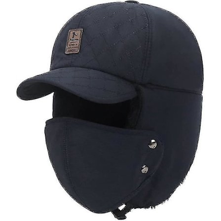 Unisex Talvihattu Paksuuntuva Untuvavuori Pommihattu Acsergery Korvaläpillä & Suuaukolla 3 In 1 Lämmin Lahja