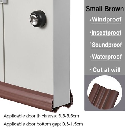 96cm Dør Bund Tætningsliste Støjreduktion LILLE BRUN