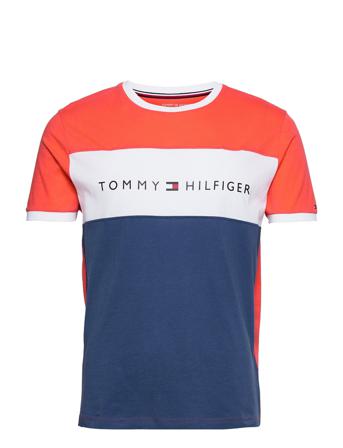 Cn Ss Tee Logo Flag Underwear Night & Loungewear Pyjama Tops Monivärinen/Kuvioitu Tommy Hilfiger
