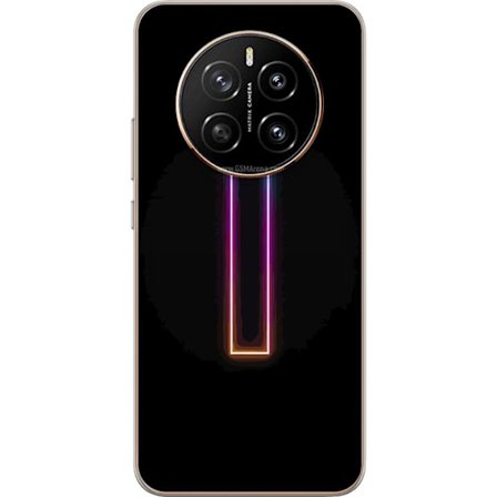 Yhteensopiva Puhelinkuori Honor Honor Magic7 Minimalistinen neonkirjain I sateenkaaren väreissä tummaa taustaa vasten