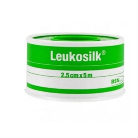 Leukoplast Cerotto Rocchetto Leukosilk Bianco 5mx2,5cm