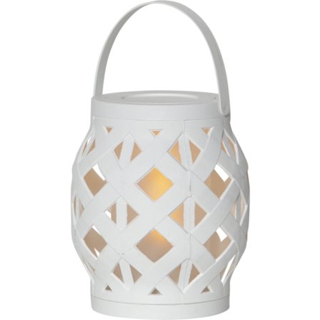 Star Trading - Bærbar lampe Flame lantern 062-15 Hvit