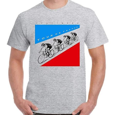 Kraftwerk T-skjorte Tour De France Herre Musikk T-skjorte Autobarn Unisex Topp - voksen, 3xl