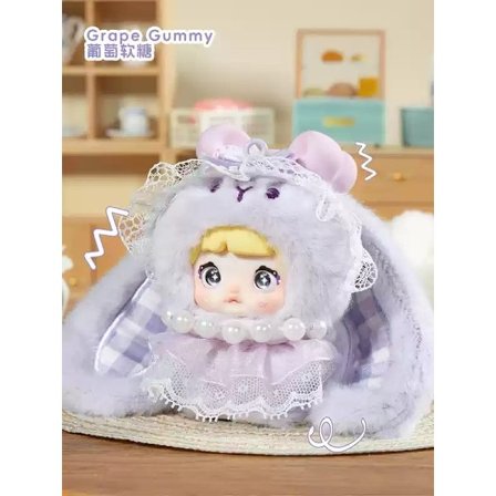 Autentisk Nommi Sweet Heart Kanin Plys Dukke - Sød kælen gave til piger, trendy Blind Box Legetøj