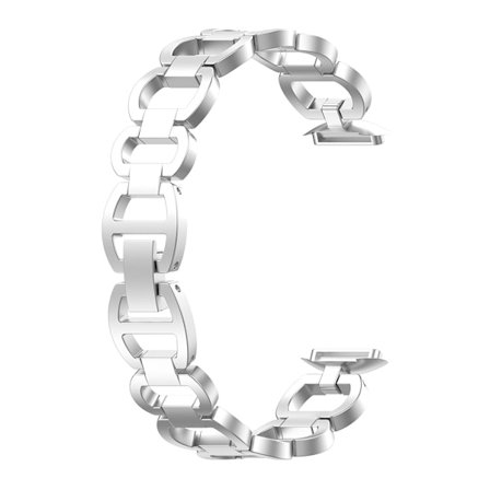 Sportband för Fitbit-Luxe för Smartklocka Tåligt Metallarmband Ersättningsarmband Snabbfäste Tillbehör
